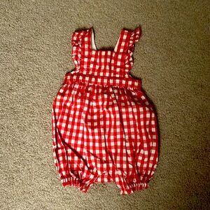 BabyGap white red romper girl 3-6 months